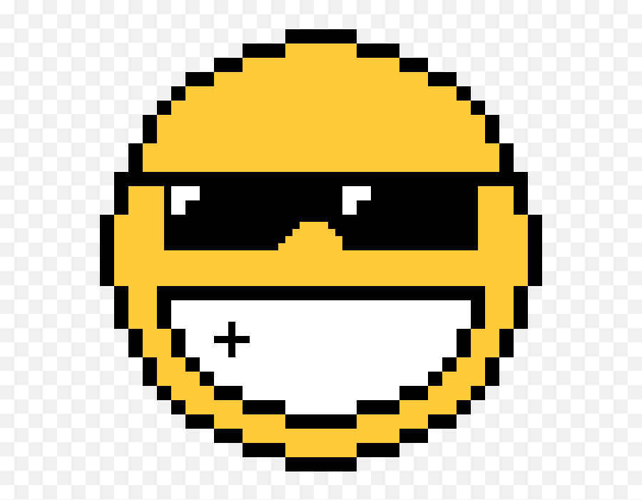 Dem Shades Do Pixel Art Maker - Smile Pixel Art Emoji,Shades Emoticon