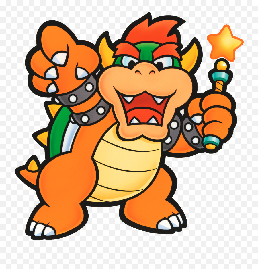 Paper Mario Sticker Star Transparent - Paper Mario N64 Bowser Emoji,Bowser Emoji