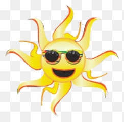 Emoji Summer Sun Fun Sunshine Sticker - Cartoon,Sunshine Emoji