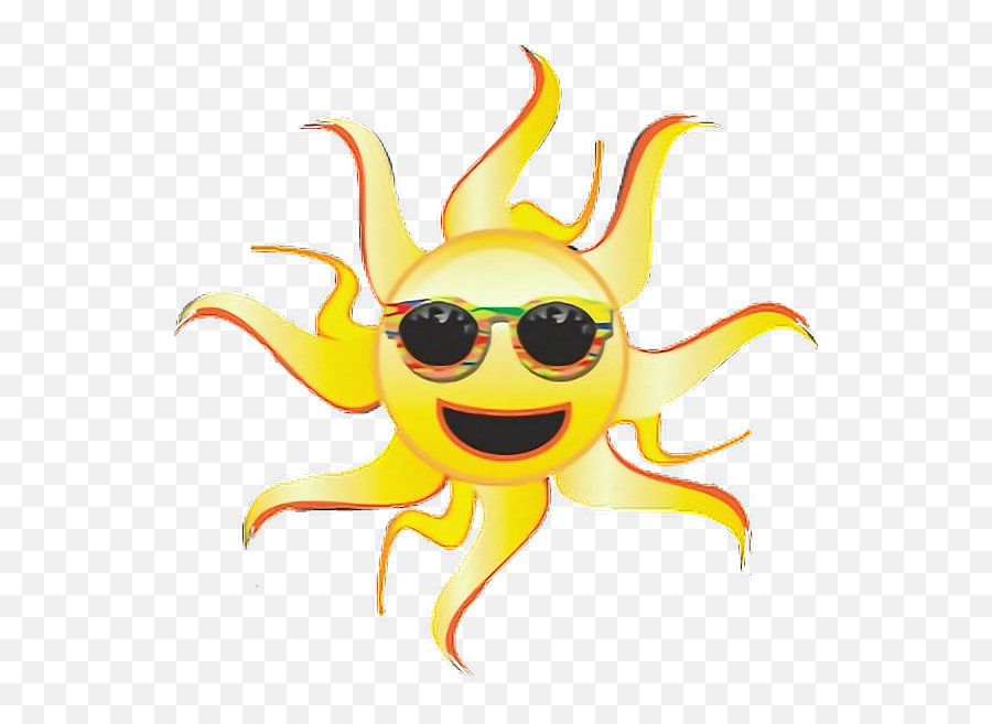 Emoji Summer Sun Fun Sunshine Sticker - Cartoon,Sunshine Emoji