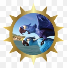 Macaw Couple - Rio Blu And Jewel Full Size Png Download Blu And Jewel Rio Transparent Emoji,Jewel Emoji