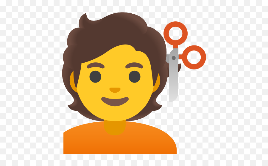 Person Getting Haircut Emoji - Persona Levantando La Mano,Beauty Emoji