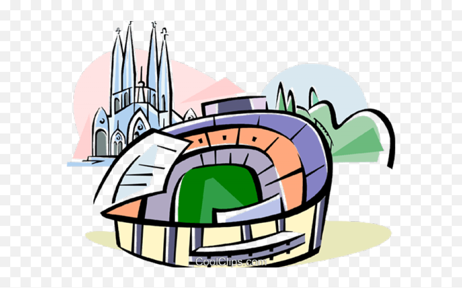 Barcelona Stadium Clipart - Png Download Full Size Clipart Stadium Clipart Emoji,Barcelona Emoji