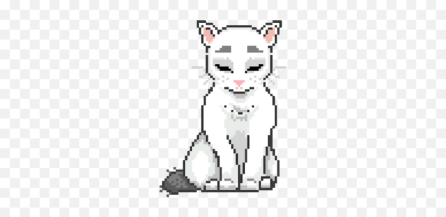 40 Super Cute Animated Cat Kawaii Pixel Art Gifs - Best Pixel Art Cat Gif Emoji,Cat Emoticons Text