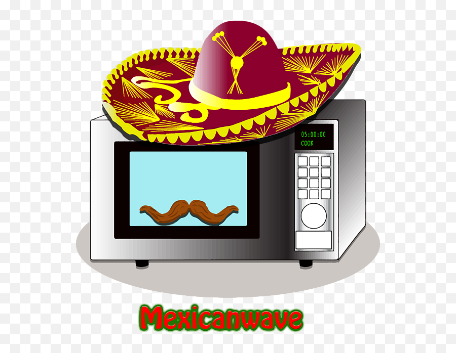 Bleed Area May Not Be Visible - Mexican Wave Pun Clipart Mexican Microwave Emoji,Microwave Emoji