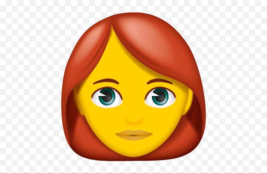 Red Hair - Cartoon Emoji,Red Hair Emoji