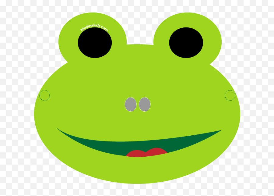Frog Face Clipart - Frog Face Cut Out Emoji,Frog Face Emoji