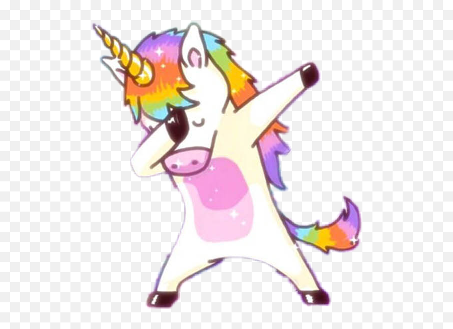 Trending Dap Stickers - Cartoon Unicorn Transparent Background Emoji,Dap Emoji