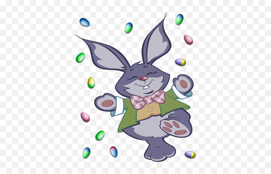 Easter Bunny And Eggs - Easter Bunny Emoji,Bunny Emoticon