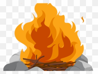 Download Hd Campfire Clipart Fire Ring - Png Emoji