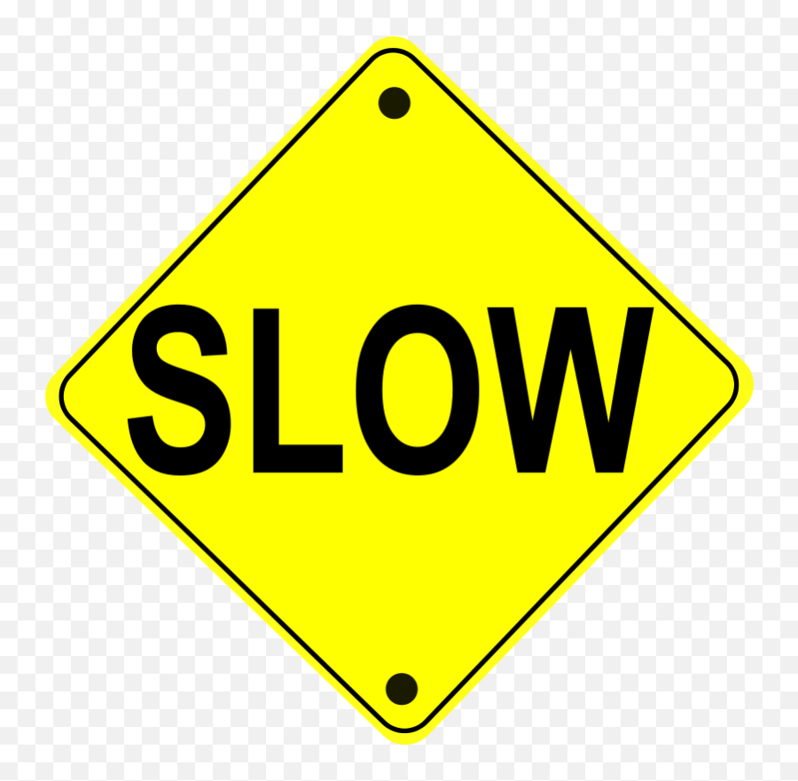 Free Traffic Signs Clipart Download - Slow Sign Clip Art Emoji,Traffic Light Caution Sign Emoji