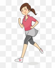 Clipart Exercise Jogging Clipart - Woman Running Clip Art Emoji,Female Emoji Joggers