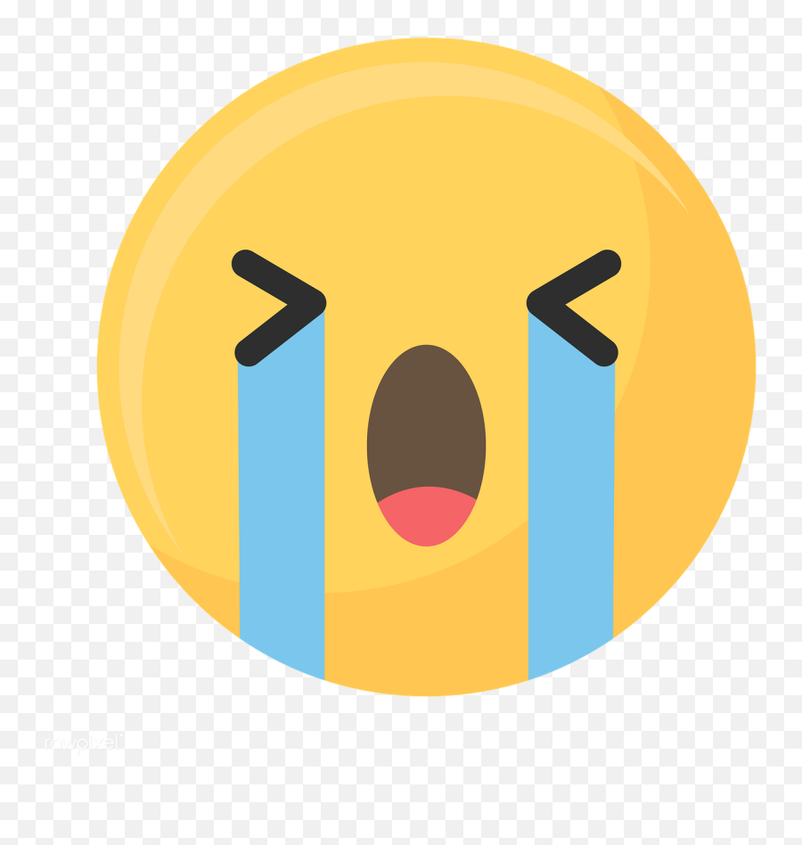 Download Premium Png Of Crying Face Emoticon Symbol Transparent Png 1230159 - Sad Symbol Emoji,Crying Emoticon