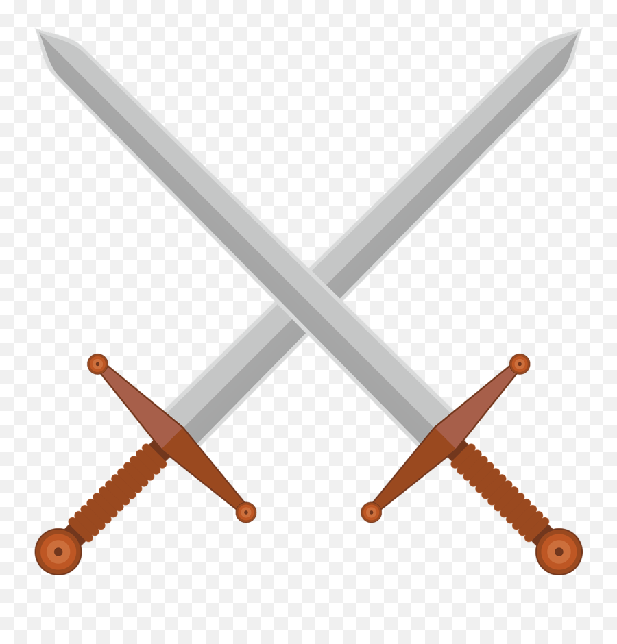 Swords Middle Ages Historically Weapons Knight - Swords Fighting Transparent Emoji,Crossed Swords Emoji