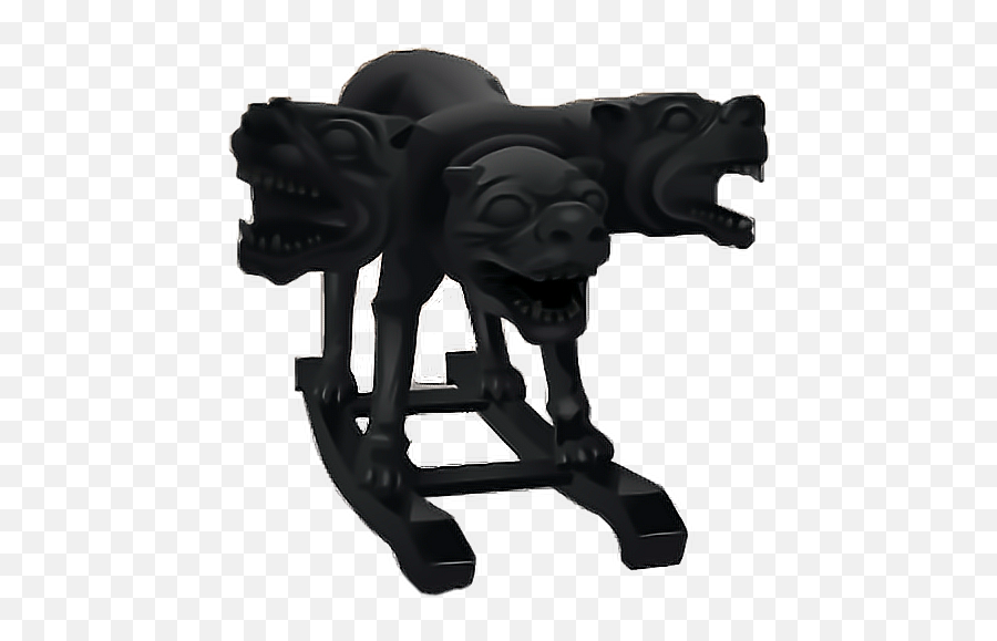 Rocking Cerberus Death Demonio Black Halloween Hallowee - Statue Emoji,Rocking Emoji