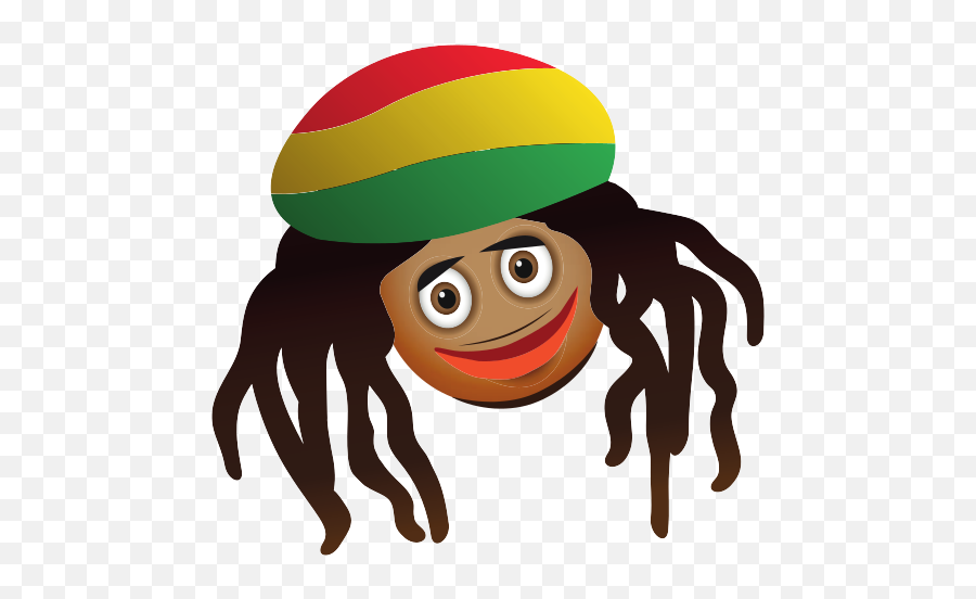 Bob Marley Emoji Emojis Emo Face Singer Emoticon Free - Happy,Emoticon