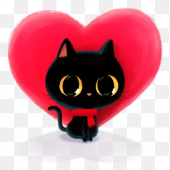 Emoji Set U0027be My Valentineu0027 On Pantone Canvas Gallery - Girly,Black Cat Emoji