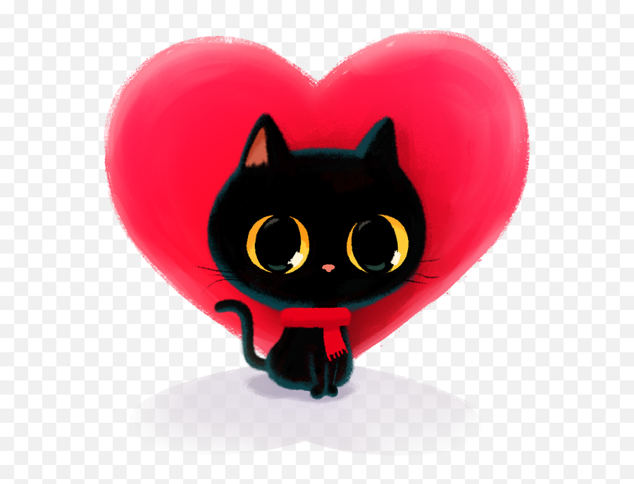 Emoji Set U0027be My Valentineu0027 On Pantone Canvas Gallery - Girly,Black Cat Emoji