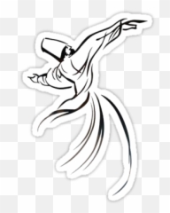 sticker375x360png 375360 Print stickers Vinyl - Whirling Dervish Art Emoji