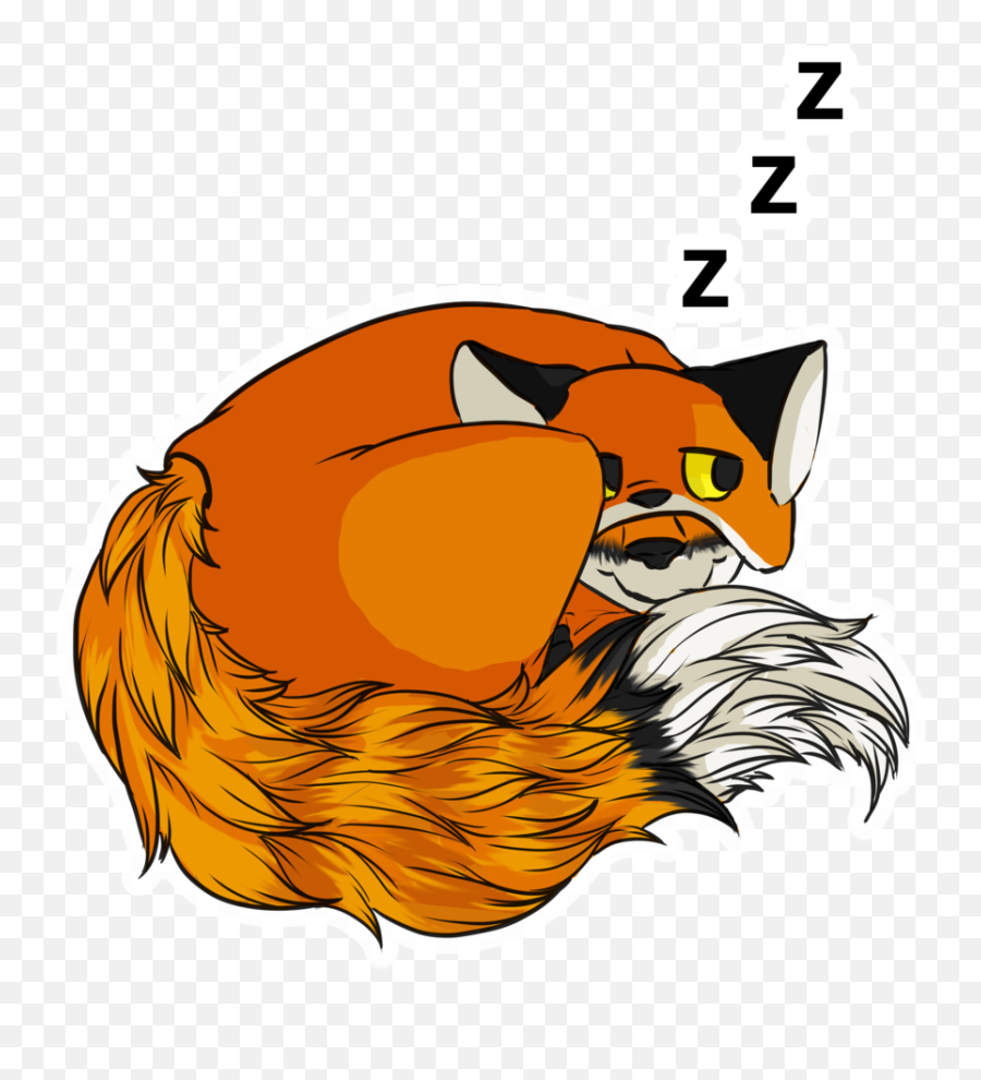 T Tail Sleep Sticker Clipart - Drawing Emoji,Cat And Zzz Emoji