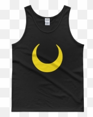 Mens Sailor Moon Crescent Moon Tank Top - Love And Africa Logo Emoji,Crescent Moon Emoticon