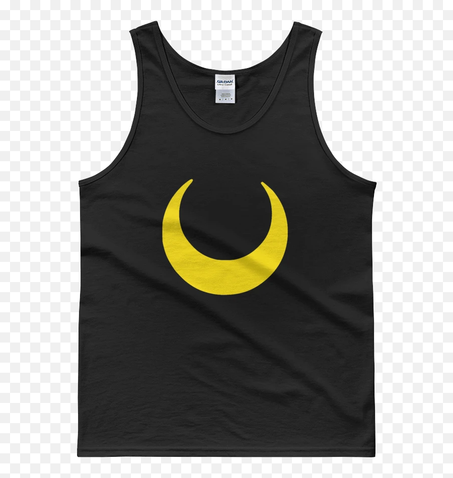 Mens Sailor Moon Crescent Moon Tank Top - Love And Africa Logo Emoji,Crescent Moon Emoticon