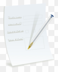 Ballpoint Pen Biro Form - Paper Png Emoji