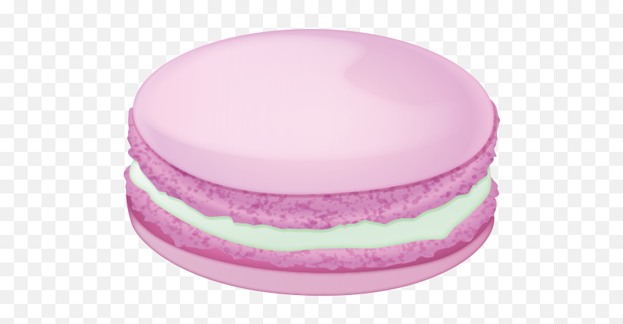 Pink Macaron With White Filling - Macaroon Emoji,Emoji Macaroon