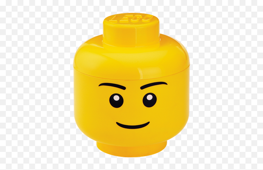 Lego Storage Head Boy - Lego Storage Head Emoji,Viking Emoticon