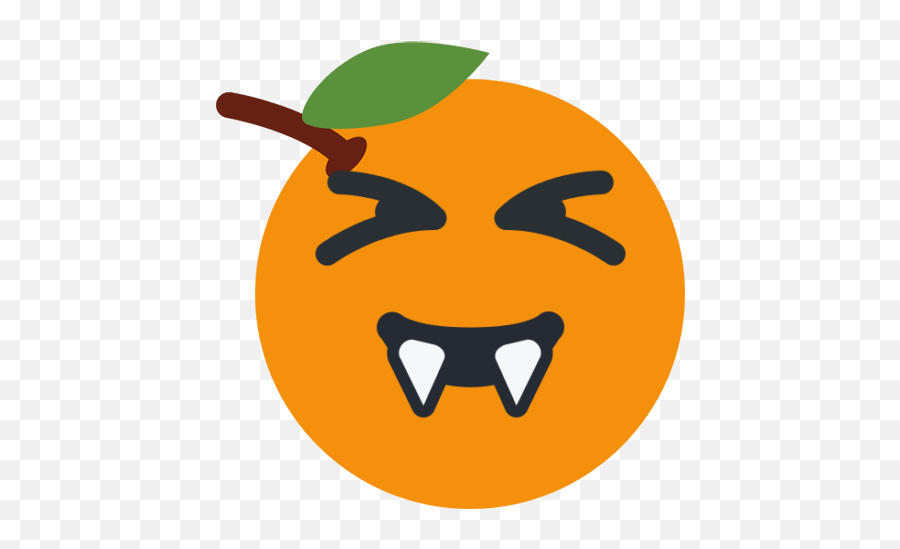 Beeping Town - Orange Emoji Twitter,Squinting Emoji