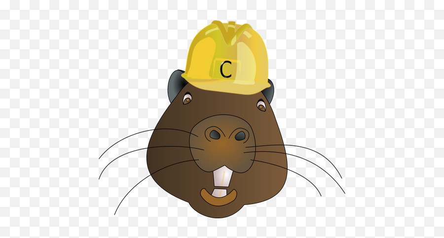 Beavers Head - Beaver In Construction Hat Emoji,Raccoon Emoji Copy