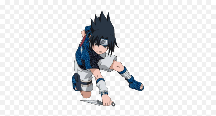 Anime Glitter Gif Picgifscom - Sasuke Naruto Png Emoji,Anime Emoticons