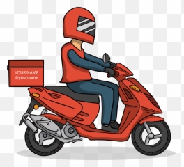 Scooter Vector Old Picture - Moped Riding Png Emoji,Scooter Emoji