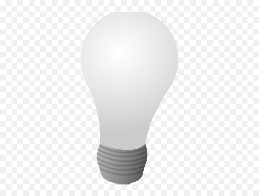 Grayscale Vector Image Of A Lightbulb Free Svg - Light Bulb Clip Art Emoji,Emoji Light Bulb
