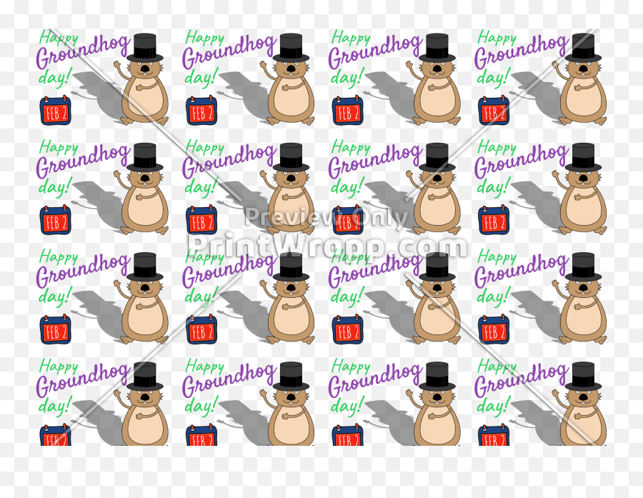 Design1733 Groundhog Day Anniversary Feb 2nd - Clip Art Emoji,Emoji Shhh