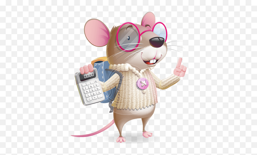 Animal Vector Cartoon Characters Graphicmama - Student Cartoon Emoji,Mouse Bunny Hamster Emoji