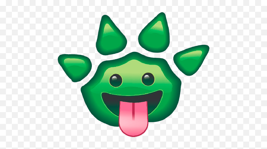 Camaleone - Se Smiley Emoji,Green Tongue Emoji