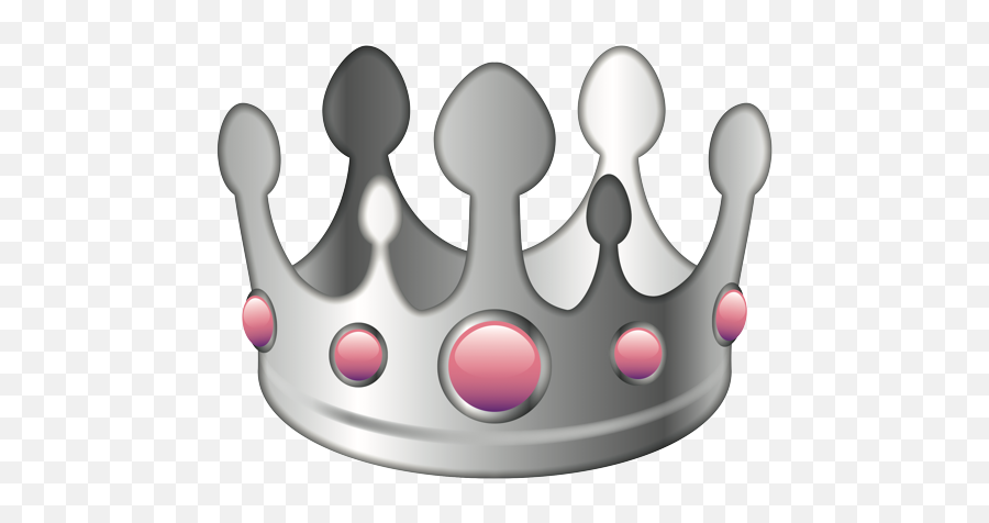 Emoji - Silver Crown Emoji,Crown Emoji