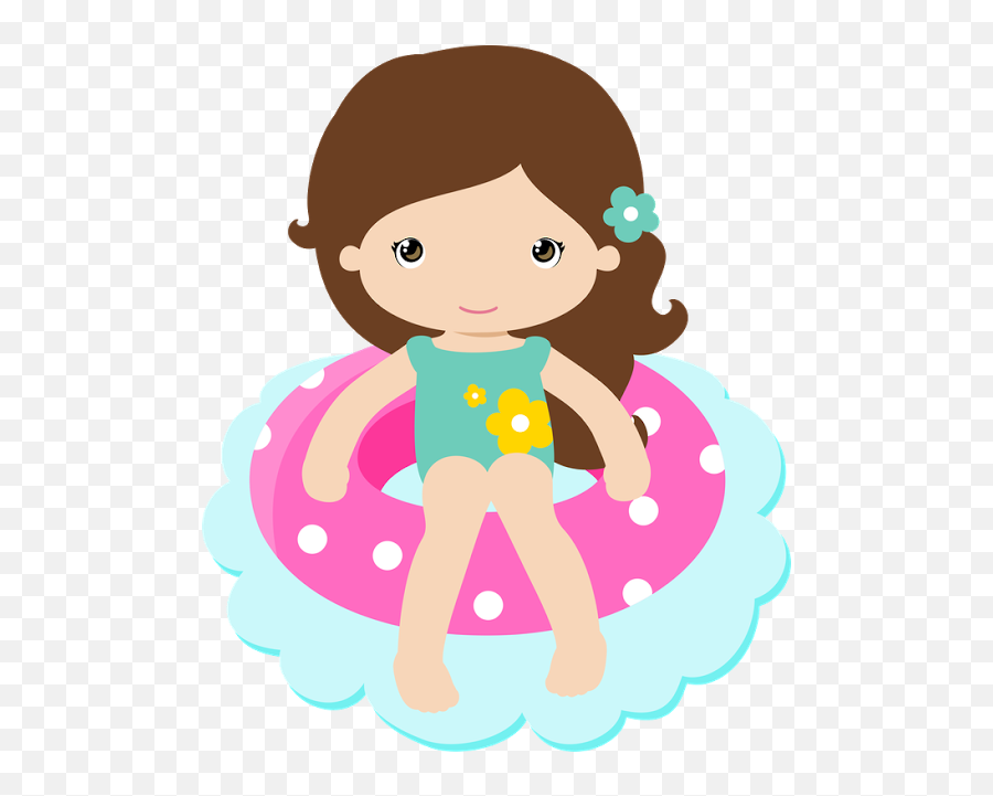 Disney Clipart Swimming Disney - Menina Pool Party Png Emoji,Emoji Pool Party