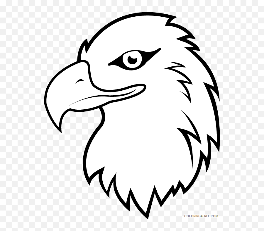 Bald Eagle 13 Printable Coloring4free - Clip Art Eagle Black And White Emoji,Bald Eagle Emoji