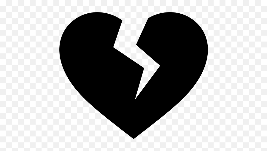 Broken Heart Icon - Broken Heart Clipart Black And White Emoji,Golden Heart Emoji
