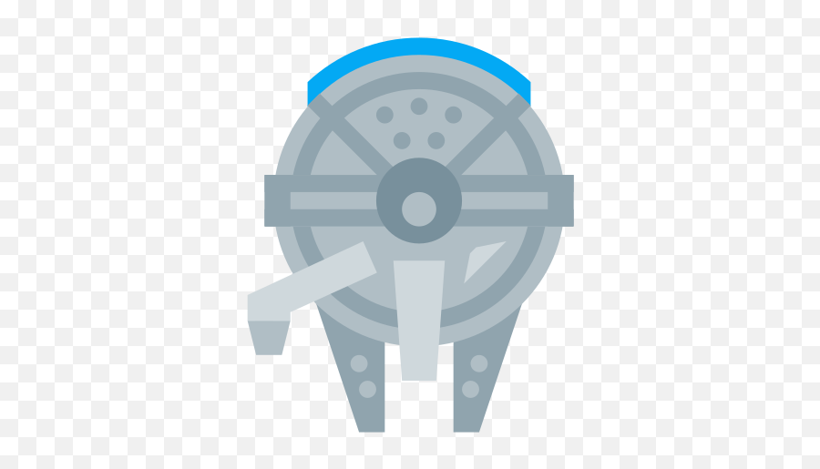 Star Wars Millenium Falcon Icon - Millennium Falcon Animation Transparent Backround Emoji,Falcon Emoji