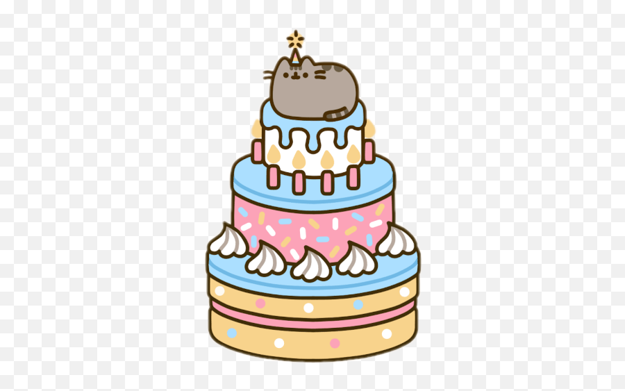 Happy Birthday Animated Gif Pusheen - Avatar Sinh Nht Emoji,Happy Birthday Animated Emoji