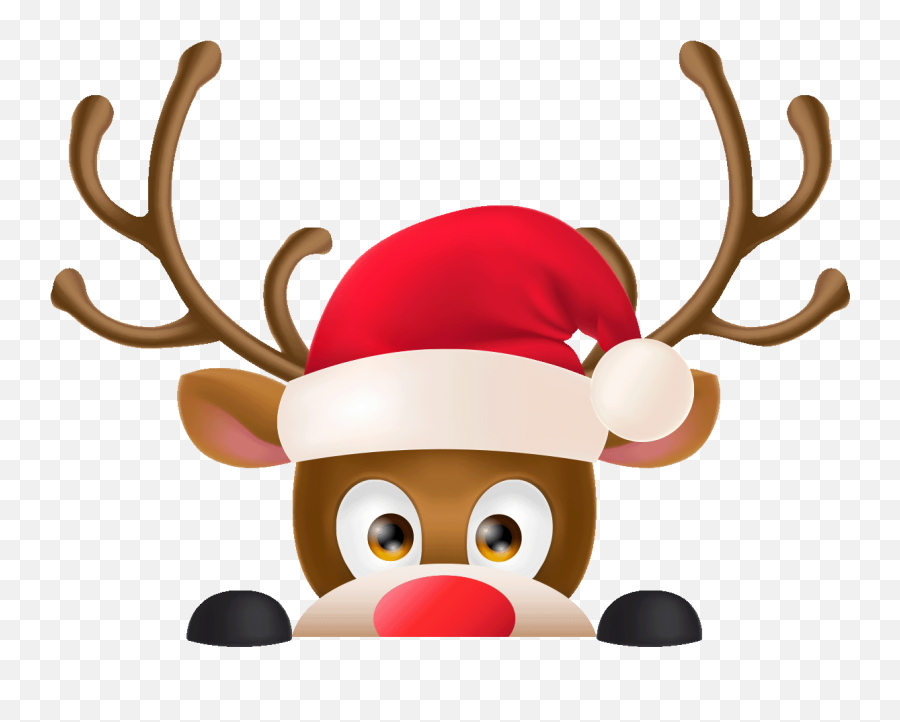 Sticker Interrupteur Renne De Noel Ambiance Sticker - Reindeer Christmas Png Transparent Emoji,Christmas Emoji Stickers