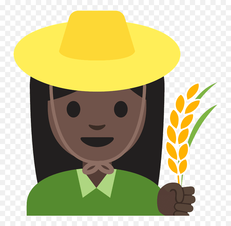 Woman Farmer Emoji Clipart Free Download Transparent Png - Mujer Y La Agricultura Dibujo,Rake Emoji
