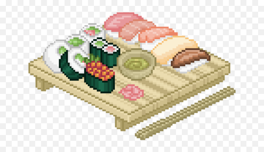 Sushi Png - Sushi Pixel Tumblr Cute Png Pastel Pink Sushi Pixel Png Emoji,Sushi Emoji Png