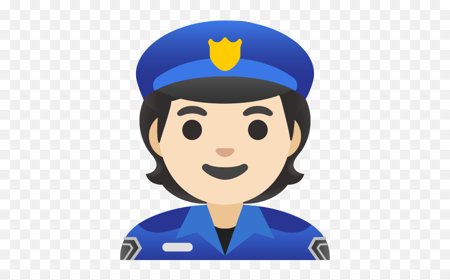 Light Skin Tone Emoji - Police Emoji,Police Light Emoji