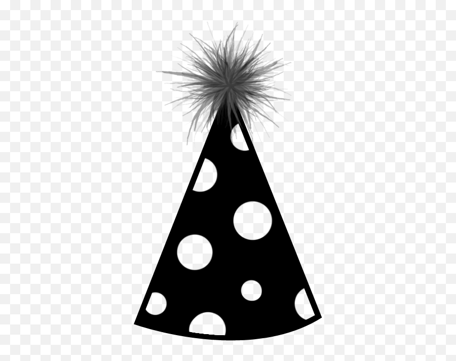 Party Hat Birthday Hat 9 Png - Black Birthday Hat Png Emoji,Party Hat Emoji
