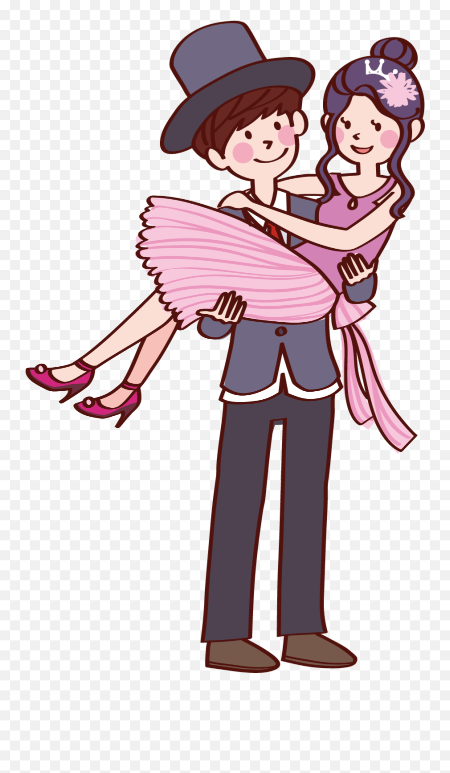 Couples Clip Fall In Love - Cute Love Couple Cartoon Images Hd Emoji,Gay Couple Emoji