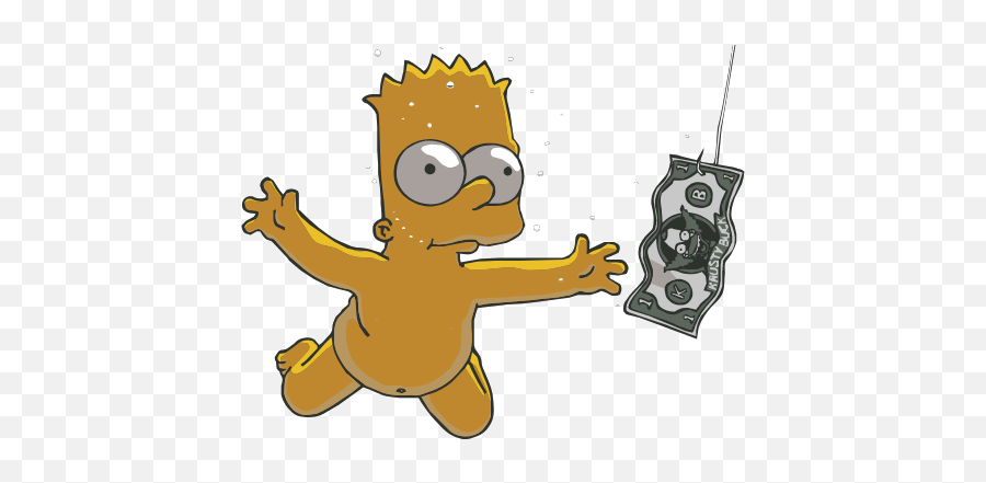Bart Nevermind Censored - Bart Simpson Png Emoji,Nirvana Emoji